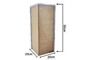 Kit 2 Arranhadores Para Gatos Canto de Sofá Sustentável Luppet Cinza (LP9036-0