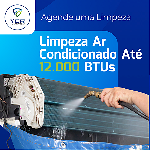 Limpeza Ar Condicionado até 12000Btus
