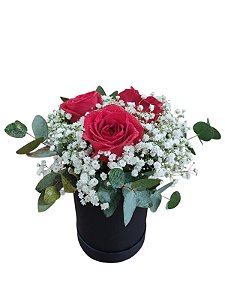 Buquê na Caixa Box - Rosas Importadas