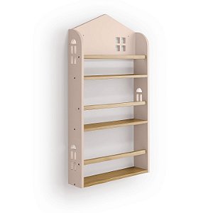 Porta-Livros de Parede Crystal Rosa