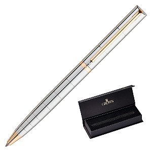 CANETA CROWN PARAGON GOLD ESF PRATA
