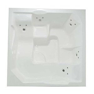 Spa Quadrado Medidas 200x200x090 – Comporta 5 pessoas – 1050L