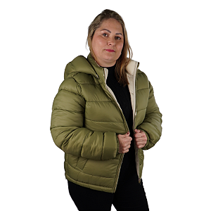 Jaqueta Feminina Plus Size Dupla Face