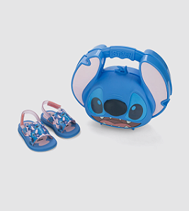 Sandália Infantil Rosa Stitch Hora do Lanche Grendene Kids