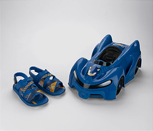 Sandália Infantil Azul Sonic Fast Car Grendene Kids