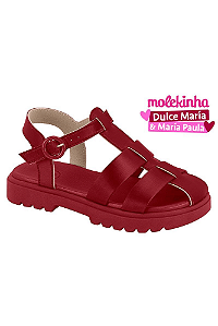 Sandália Molekinha Papete Juvenil Menina Tratorada