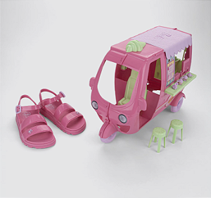 Sandália Infantil Barbie com Sorveteria Grendene Kids