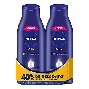 Pack Hidratante Nivea Milk 400ml - 2 unidades