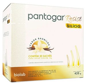 Pantogar Resist Silício Sabor Baunilha 420g