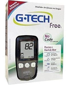 Medidor Glicose G-tech Free 1 - Kit Completo