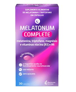 Suplemento Alimentar Melatonum Complete 30cps