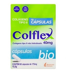 Colflex Bio Colágeno Tipo II Não Hidrolisado 40mg 30cps