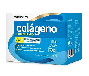 Colágeno Hidrolisado 2em1 Sabores Sortidos Maxinutri 30sachês