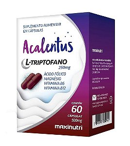 Acalentus Plus Melatonina + L-Triptofano Maxinutri 60cps