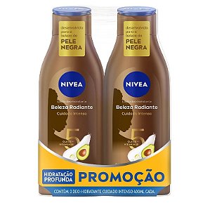 Pack Hidratante Nivea Beleza Radiante 400ml com 2 unidades