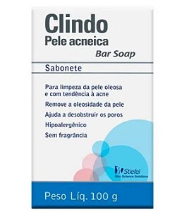 Clindo Pele Acneica Bar Soap Sabonete 100g