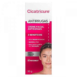 Creme Facial Antissinais - Cicatricure Antirrugas  - 50g