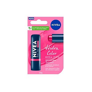 Hidratante Labial Nive Hidra Color Rosa Pink 4,8g
