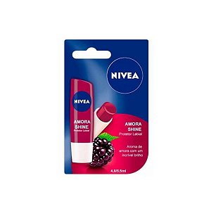 Protetor Labial Nivea - Com Cor - Amora Shine - 4,8g
