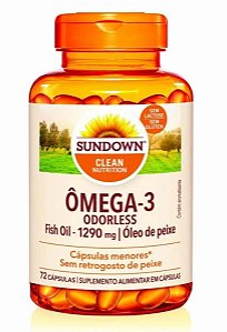 Ômega 3 Fish Oil Odorless Premium Sundown 72 caps