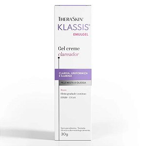 Klassis Emulgel Theraskin - Creme Clareador FPS20 - 30g