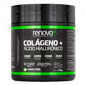 RenovaBe Colágeno + Ácido Hialurônico Limão 216g