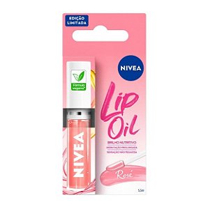Hidratante Labial Lip Oil Nivea Rose 5,5ml