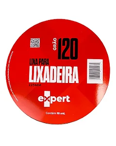 Lixa Sem Furo Grão 120 Com Velcro Para Lixadeira 230 Mm