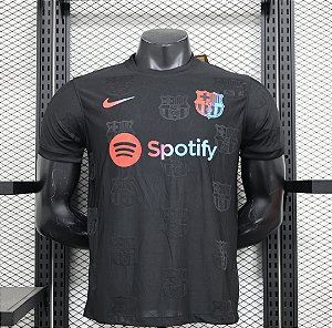 Camisa Barcelona Preta Masculino Temp 24/25