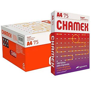 Papel Sulfite A4 Chamex 75g Caixa c/10 Resmas