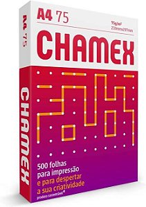 Papel Sulfite A4 Chamex Resma 75g c/500fls  - Branco