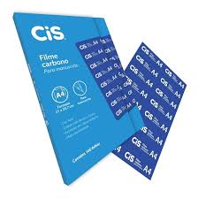 Papel Carbono Filme A4 Azul - Cis