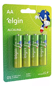 Pilhas Alcalina AA  LR6 - 1.5v - Elgin