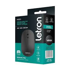 Mouse S/ Fio Office Slim Preto - Letron