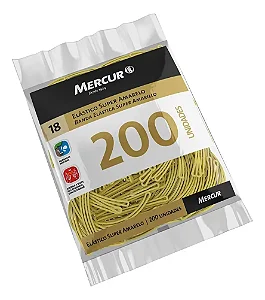 Elástico P/ Dinheiro C/ 200 und Super Amarelo - Mercur