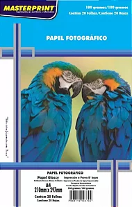 Papel Fotográfico Glossy A4 180g - Masterprint