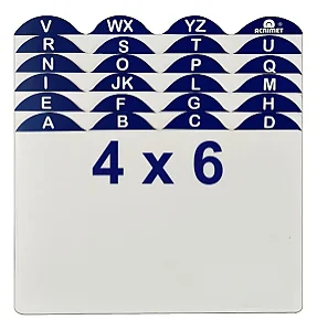 Índice AZ para Fichas 4x6 - Acrimet