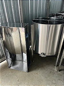 Centrífuga elétrica 32 quadros + mesa desoperculadora 32 quadros  inox 430