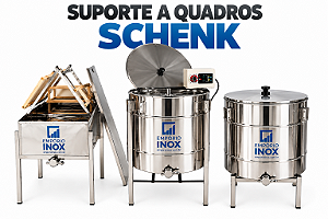 Quadros SCHENK Kit Apícola Centrífuga Elétrica 32 quadros + Decantador 200kg + Mesa Desoperculadora 32 quadros