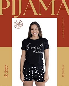 Pijama Nuvem Manga curta