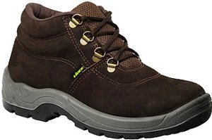 Botina Bidensidade Cadarço Bico PVC Nobuck Marrom Cartom CA 41335