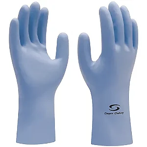 Luva Antialérgica Látex Azul C/ Forro em Verniz Silver A 33332