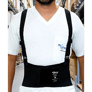Cinta Ergonômico Abdominal Preto Tamanho G - Plastcor