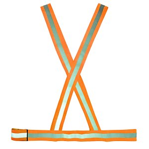 Colete X - Laranja C/ Refletivo Plastcor
