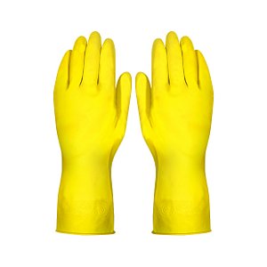 Luva de Latex Amarela Tamanho 9 LTX 700 Plastcor CA 34141