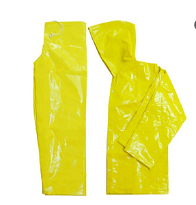 CONJUNTO IMPERMEAVEL PVC FORRADO AMARELO TAM XG CA.36551/36549
