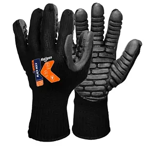 LUVA ANTI-VIBRAÇÃO KALIPSO BLACK ROCK T G/09