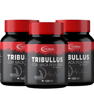 3x Tribull Hormone (TH) Hardcore 1500mg 60% Saponinas 120 Cápsulas PREMIUM