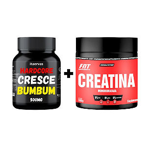 Cresce Bumbum Itaervas + Creatina Monohidratada 100g Massa Muscular Rápida