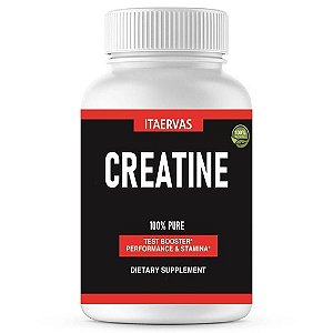 Creatina Monohidratada 100% Pura 500mg 60cps Itaervas Força, Massa Muscular, Disposição